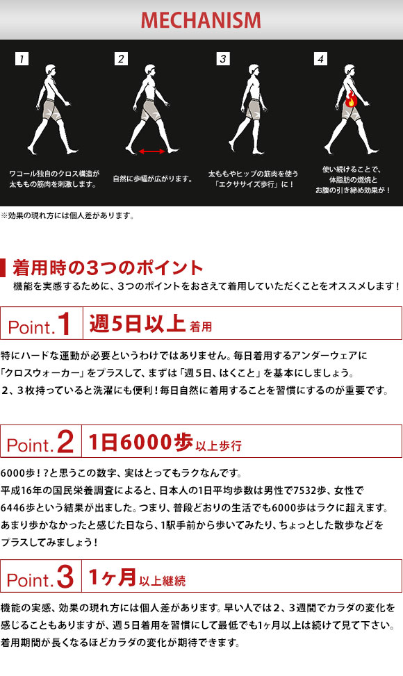 ブロス バイ ワコールメン BROS by WACOAL MEN クロスウォーカー ダブルエアスルータイプ LL GX6006LL