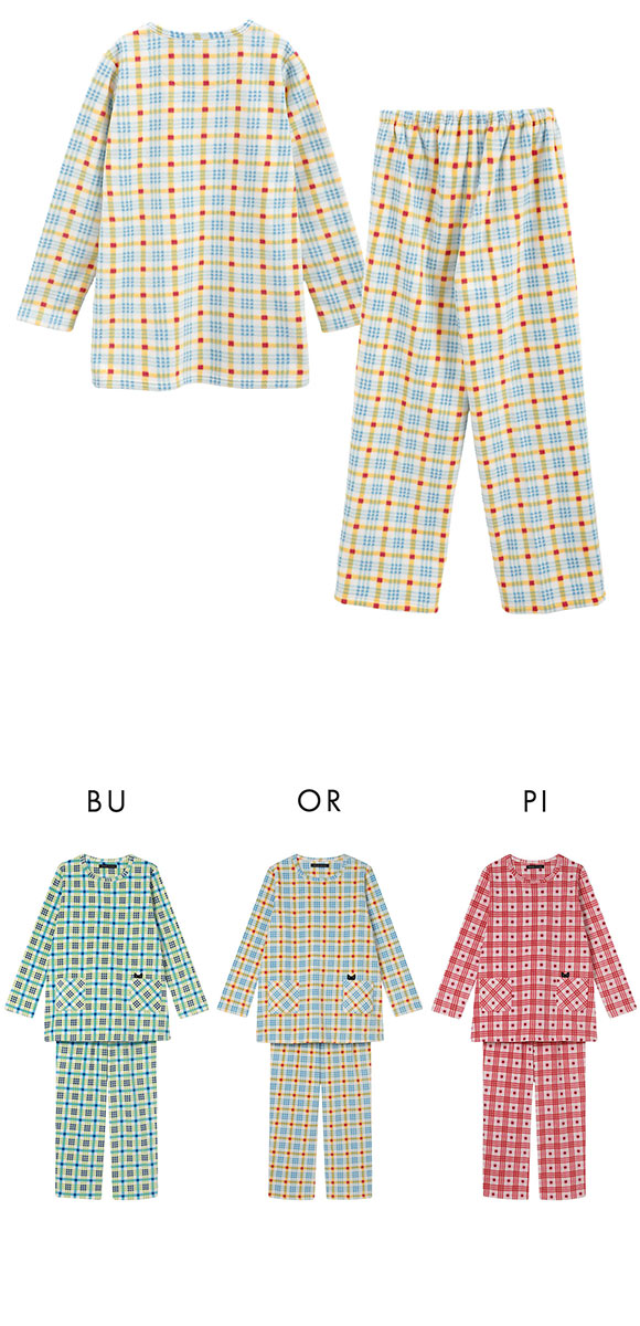 マタノアツコ　パジャマM ワコール マタノアツコ フリース 長袖 パジャマ 上下セット ルーム