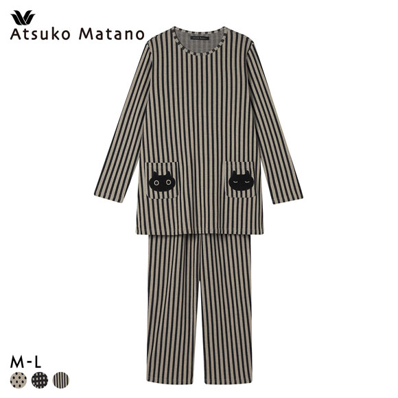 新品　マタノアツコ MEME 猫ネグリジェ・ルームウェアM 黒猫　旅行 新品 マタノアツコ MEME 猫ネグリジェ・ルームウェアM 黒猫 旅行