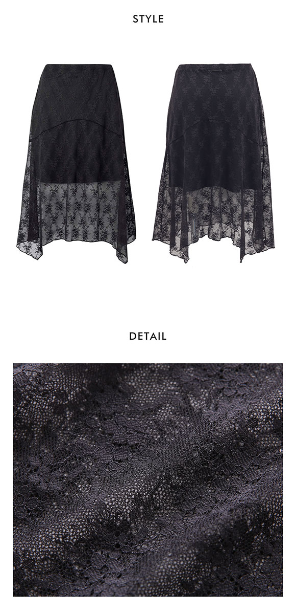 ワコール ゴコチ cooomy. クーミー HGG244 ペチコート レース スカート ML Wacoal GOCOCi