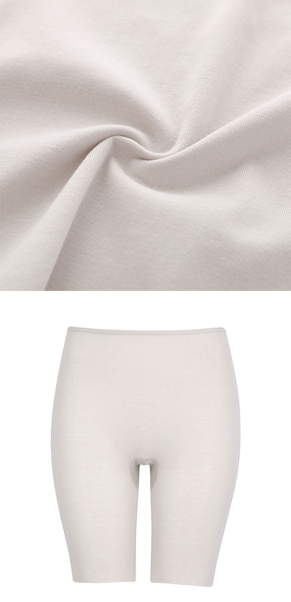 ワコール WACOALコットン フリーカッティングタイプ オーガニックコットン 超長綿 ボトムス スパッツ 3分丈 ML Wacoalインナー