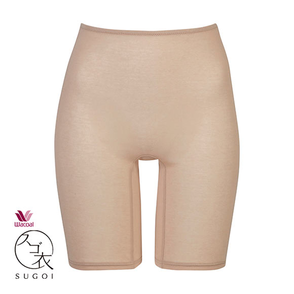 ワコール Wacoal スゴ衣 薄い、軽い、涼しい 3分丈 ボトムス インナー 薄手 吸汗速乾 LL