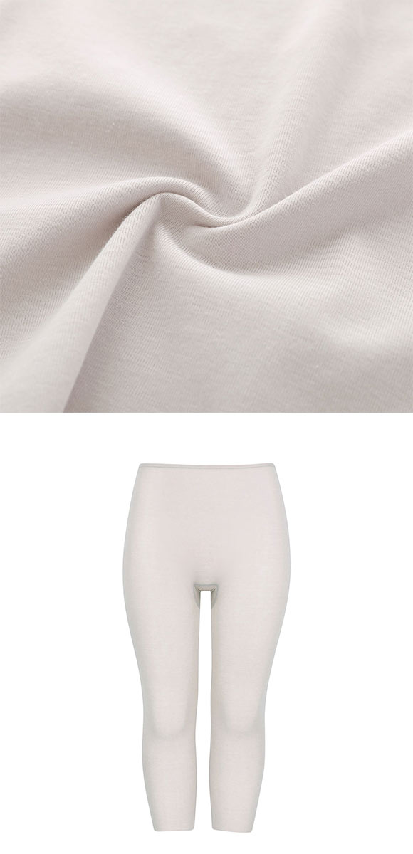 ワコール WACOALコットン フリーカッティングタイプ オーガニックコットン 超長綿 ボトムス スパッツ ひざ下丈 ML Wacoalインナー