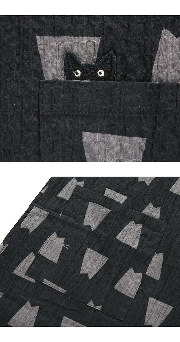 ワコール Wacoal マタノアツコ ATSUKO MATANO ネコシルエット ルームウェア パジャマ 5分袖 ワンピース 綿混 ナイティ ネグリジェ