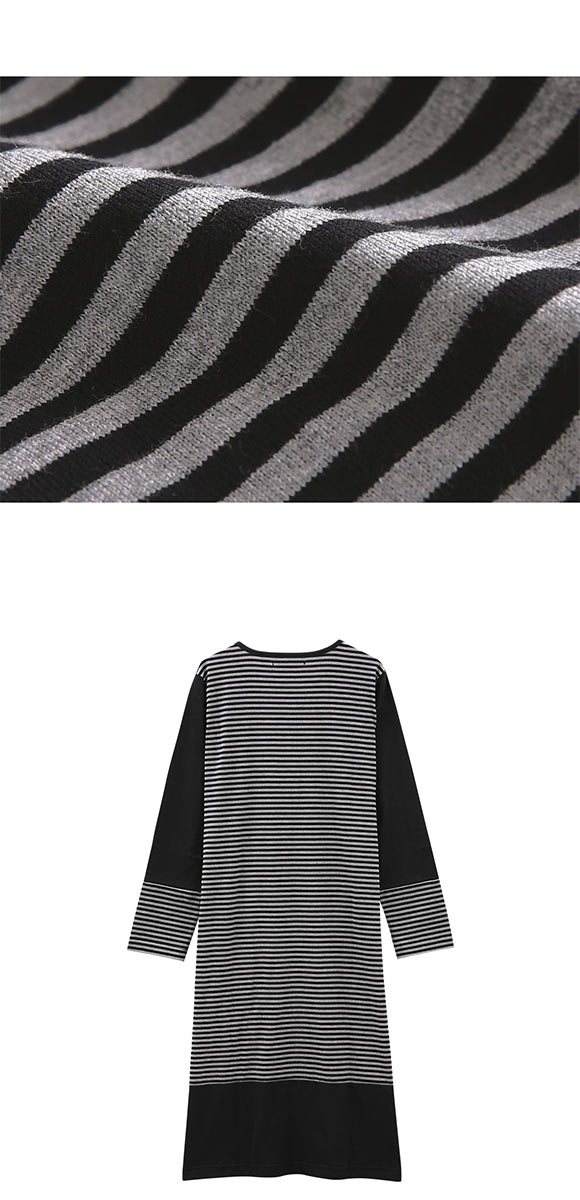 ワコール Wacoal マタノアツコ ATSUKO MATANO ボーダーうさぎ ルームウェア パジャマ ワンピース 綿100％