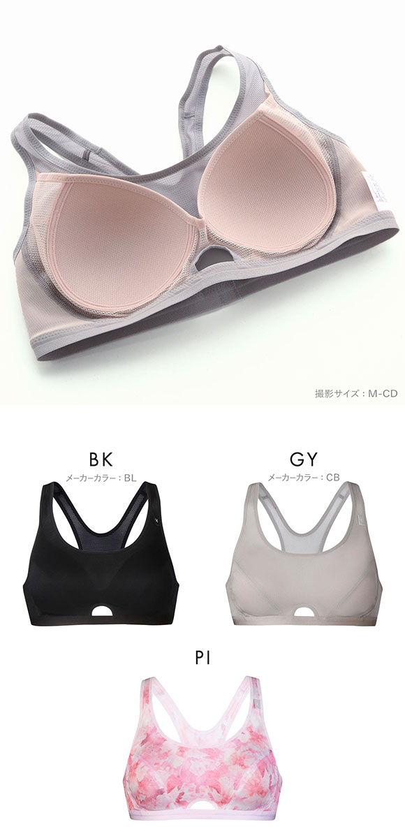 ワコール Wacoal シーダブリューエックス CW-X FITNESS スポーツブラ ブラジャー ハーフトップ ノンワイヤー ABCD HTY007 単品