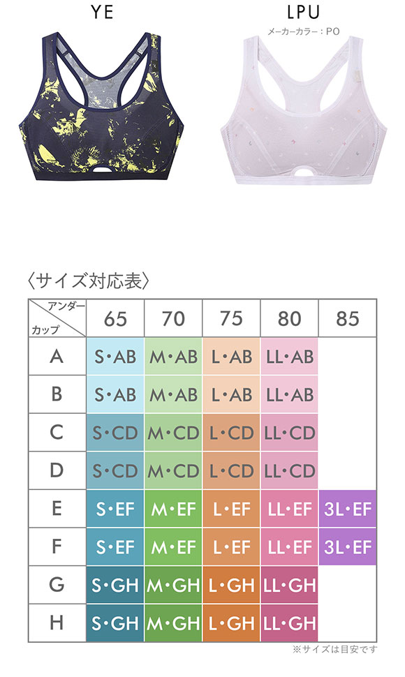 ワコール Wacoal シーダブリューエックス CW-X FITNESS スポーツブラ ブラジャー ハーフトップ ノンワイヤー ABCD HTY007 単品