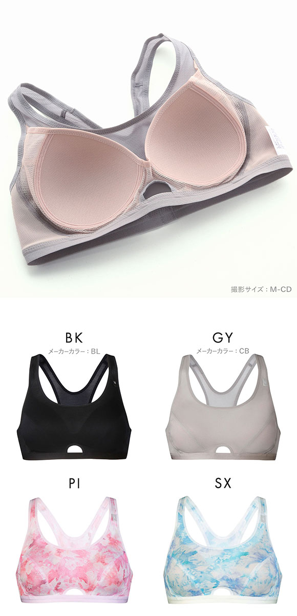 ワコール Wacoal シーダブリューエックス CW-X FITNESS スポーツブラ ブラジャー ハーフトップ ノンワイヤー EF HTY007 単品