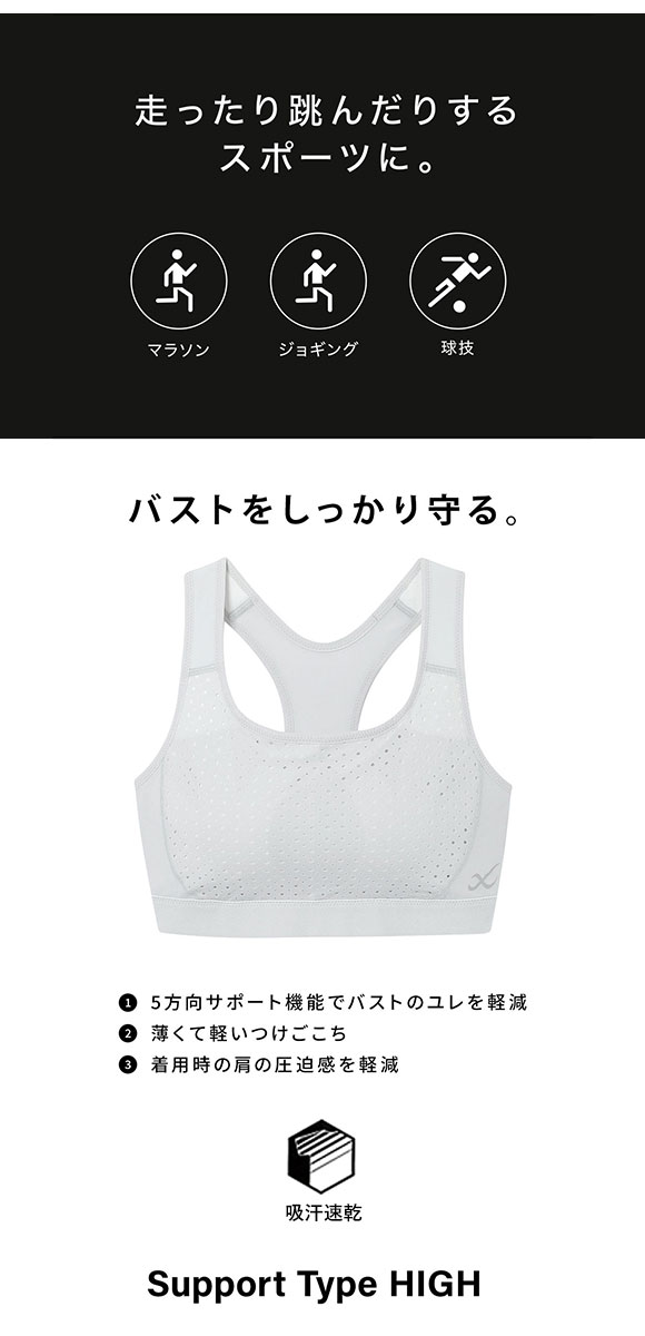 ワコール Wacoal シーダブリューエックス CW-X レディース 走る人のブラ スポーツブラ ノンワイヤー ブラジャー スピードモデル HTY198