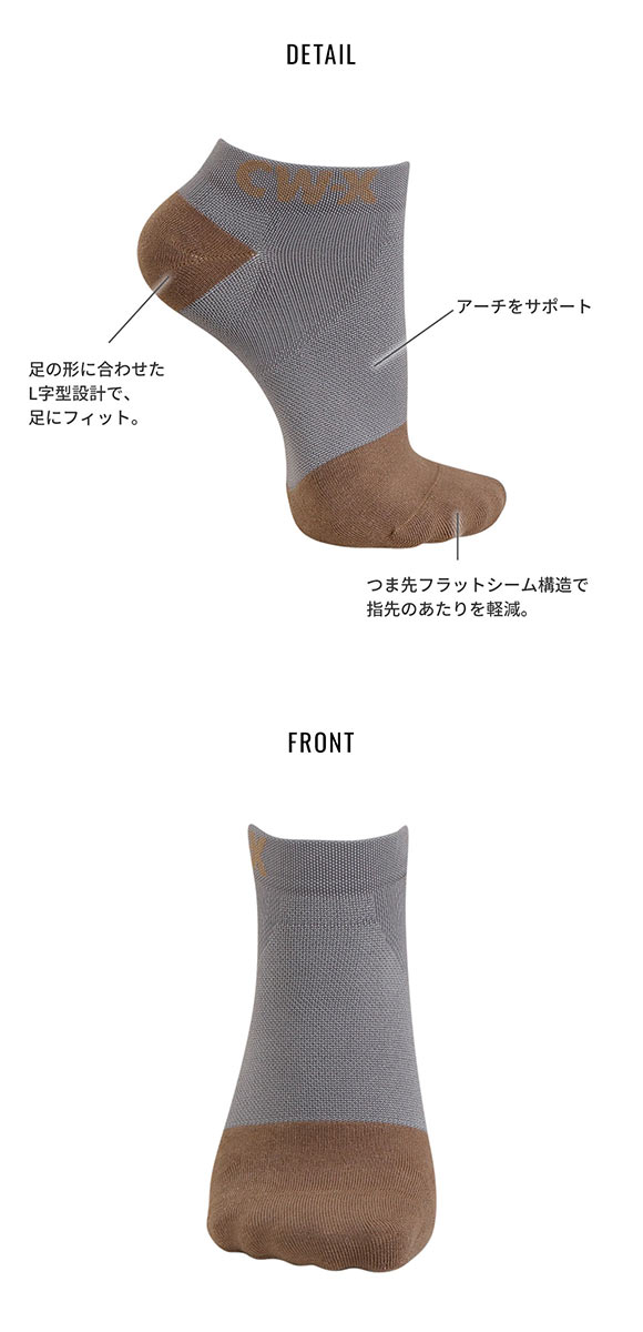 ワコール Wacoal シーダブリューエックス CW-X 男女兼用 ショートソックス 靴下