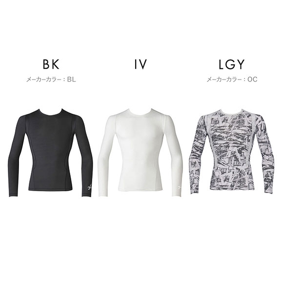 シーダブリューエックス CW-X Mens JAO010 JYURYU 柔流 ジュウリュウ トップ ML ラウンドネック 長袖 スポーツ