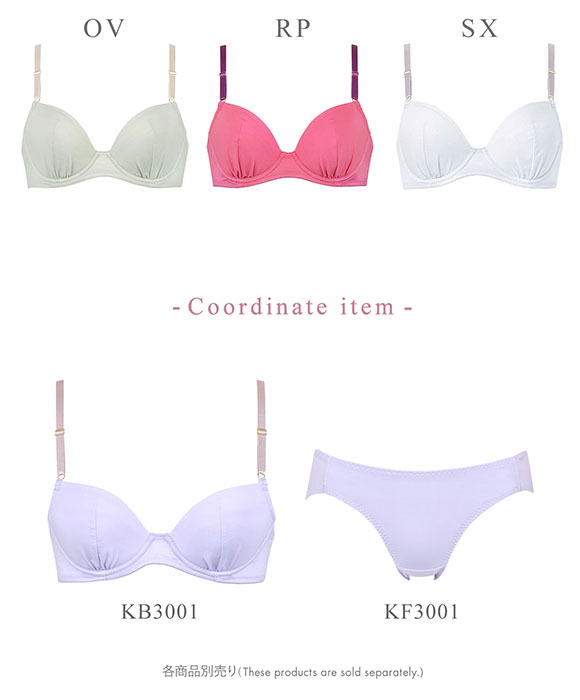 ワコール Wacoal ウイング Wing KB3001 ナチュラルアップブラ 3/4カップブラジャー DEF 単品 Z世代