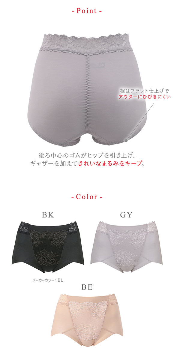 ワコール Wacoal ウイング Wing 美尻も叶える補正ショーツ Pパンツ ショートガードル ショーツ ML2L 単品