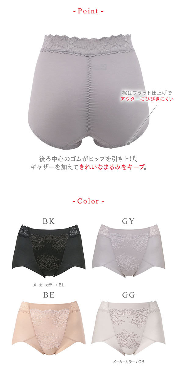 ワコール Wacoal ウイング Wing 美尻も叶える補正ショーツ Pパンツ ショートガードル ショーツ ML2L 単品
