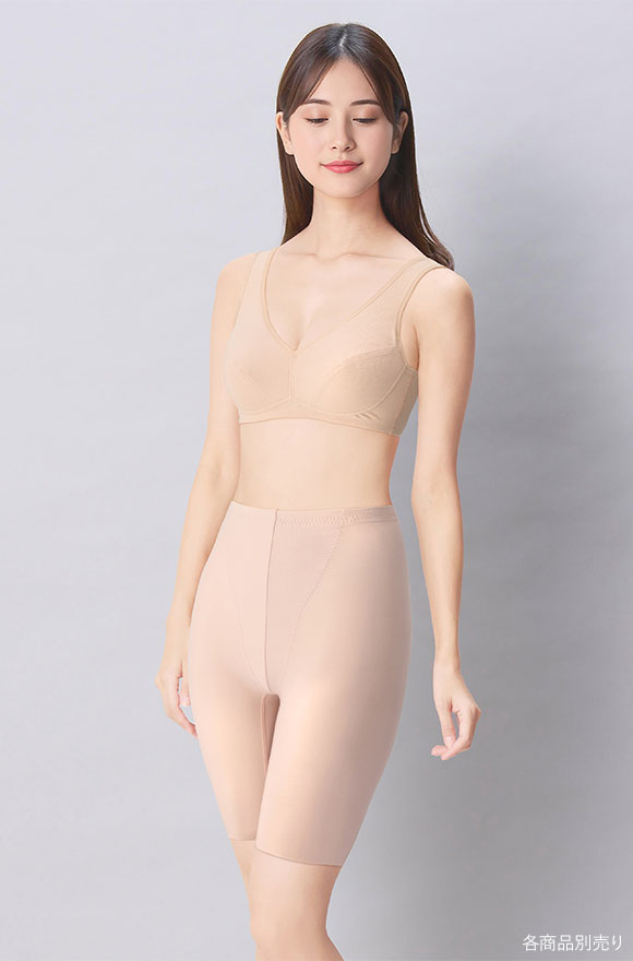 ワコール ウイング 美尻も叶える補正ショーツ Pパンツ ふわふわ肌側起毛 温活 ML2L ガードル ロング 補正下着 Wacoal Wing