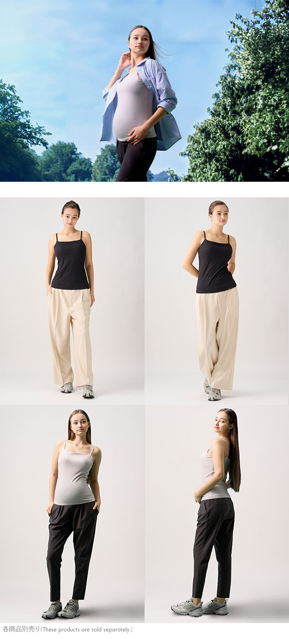 ワコール マタニティ 産前産後用 Airスルーブラトップ for ママ カップ付き キャミソール 授乳 インナー Wacoal MATERNITY