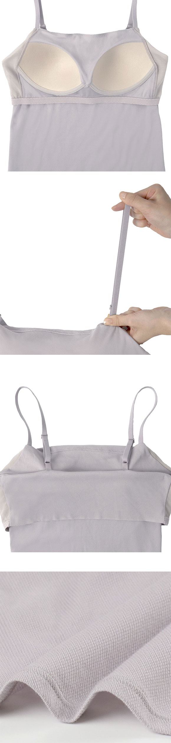 ワコール マタニティ 産前産後用 Airスルーブラトップ for ママ カップ付き キャミソール 授乳 インナー Wacoal MATERNITY