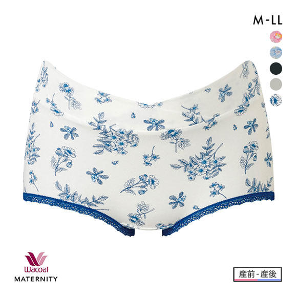 ワコール Wacoal マタニティ MATERNITY ディアマミングショーツ 産前･産後兼用 ML ローウエスト ボーイレングス