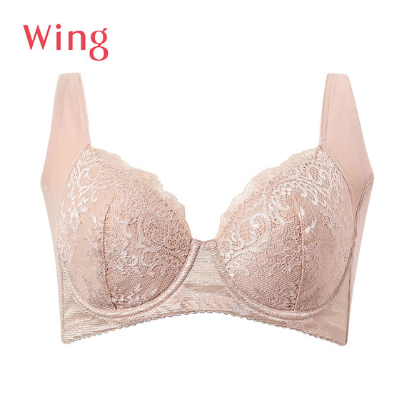 ワコール Wacoal ウイング Wing 脇高 脇胸から背中まですっきりスムージング ブラジャー 3/4カップ E NB2724 単品