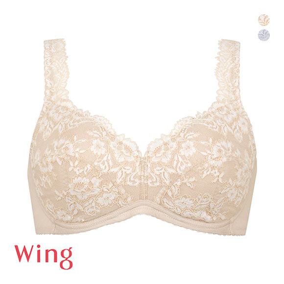 ワコール Wacoal ウイング Wing ブラジャー ノンワイヤー 自然なまるみのバストラインでやさしいつけごこち AB 単品