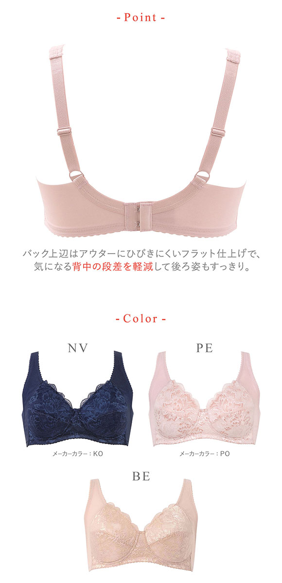 ワコール Wacoal ウイング Wing バストの脇流れをやさしくふせぐ フルカップ ブラジャー ノンワイヤー E 単品