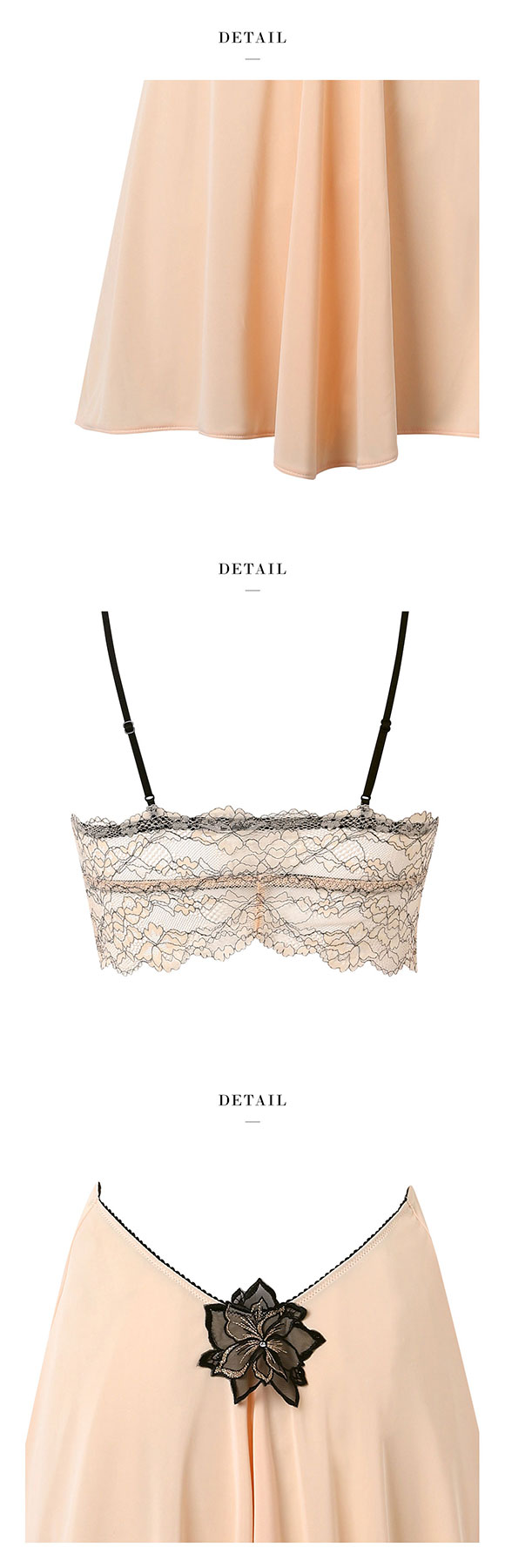 ワコール サルート 33グループ 33G ランジェリードレス LL セットアップ ブラレット スリップ Wacoal Salute NTJ233 26SSフェア