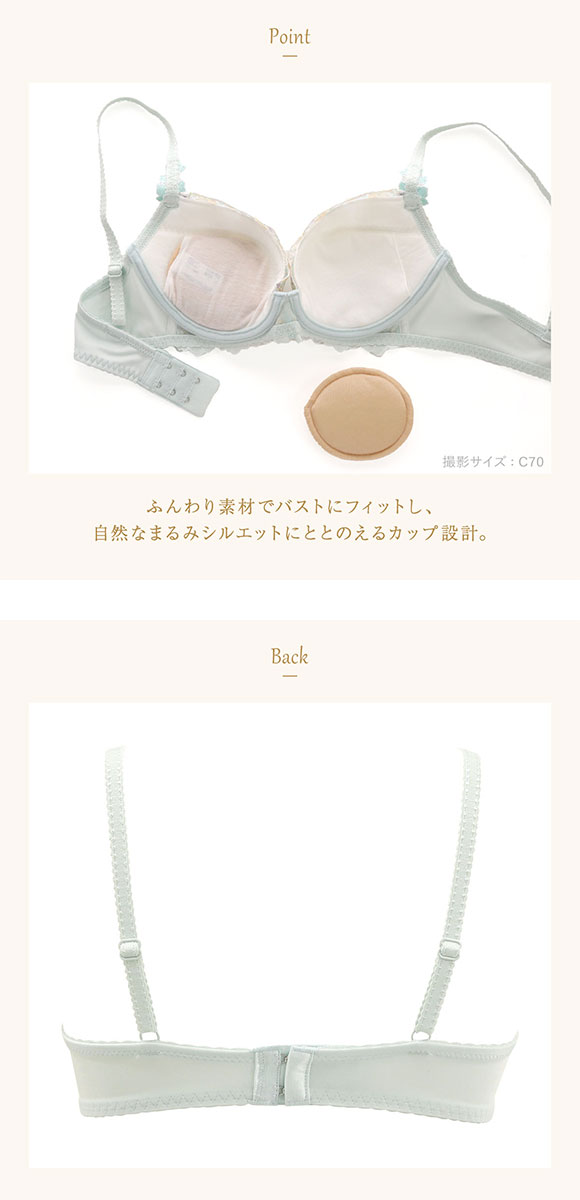 ウイング レシアージュ 2120シリーズ ブラジャー BC ふっくらまるい自然な谷間 Wing Lesiage PB2120 25SS