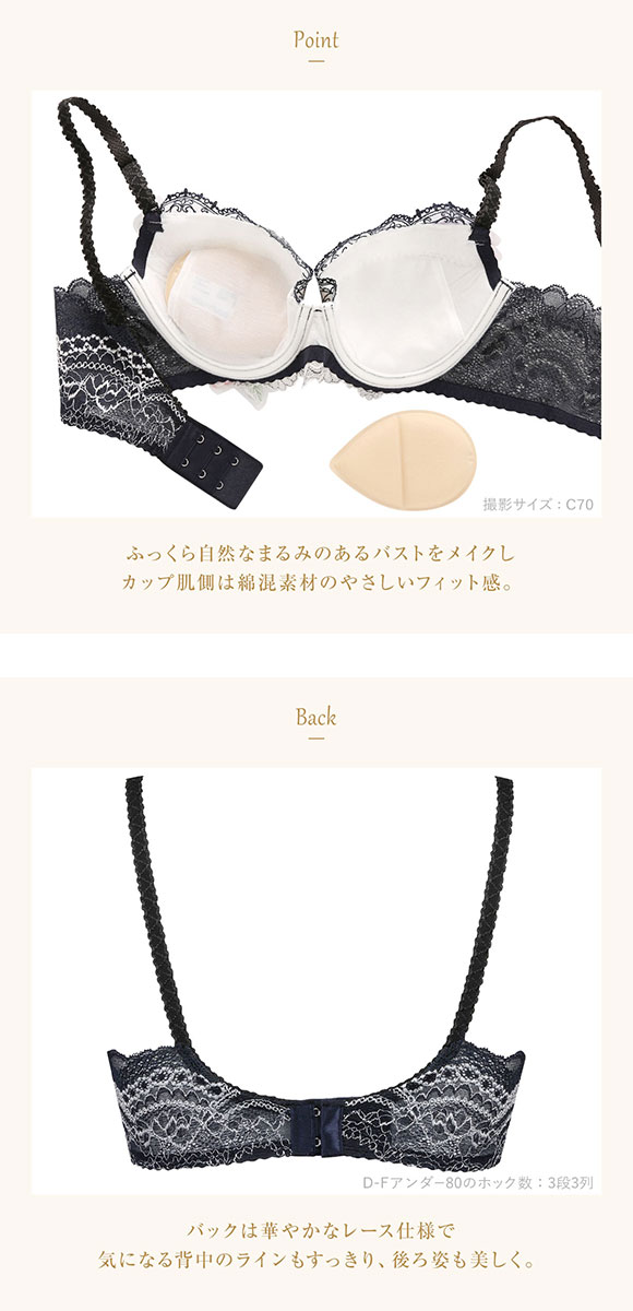 ウイング Wing レシアージュ Lesiage 24SS 2910シリーズ ブラジャー 胸ふっくらやさしくフィット DEF まる胸 単品