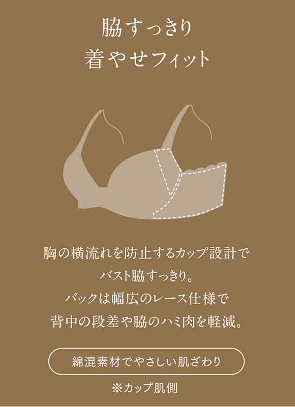 ウイング Wing レシアージュ Lesiage 24SS 2920シリーズ ブラジャー 脇すっきり 着やせフィット DEF 単品