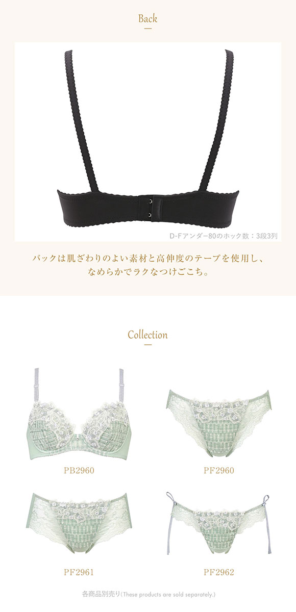 Wing lesiage レシアージュ⑤＋Wing ウイング④=全9枚 F75 ウイング Wing レシアージュ Lesiage 24AW 2960シリーズ ブラジャー