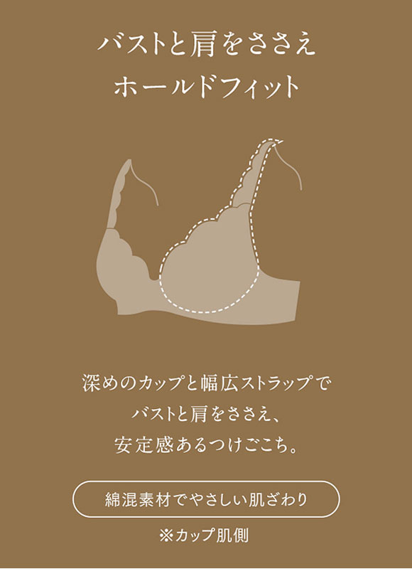 ウイング Wing レシアージュ Lesiage 3010シリーズ PB3010 4/5カップブラジャー BC 自然なまるみ 定番 ChouChou de Lesi 単品