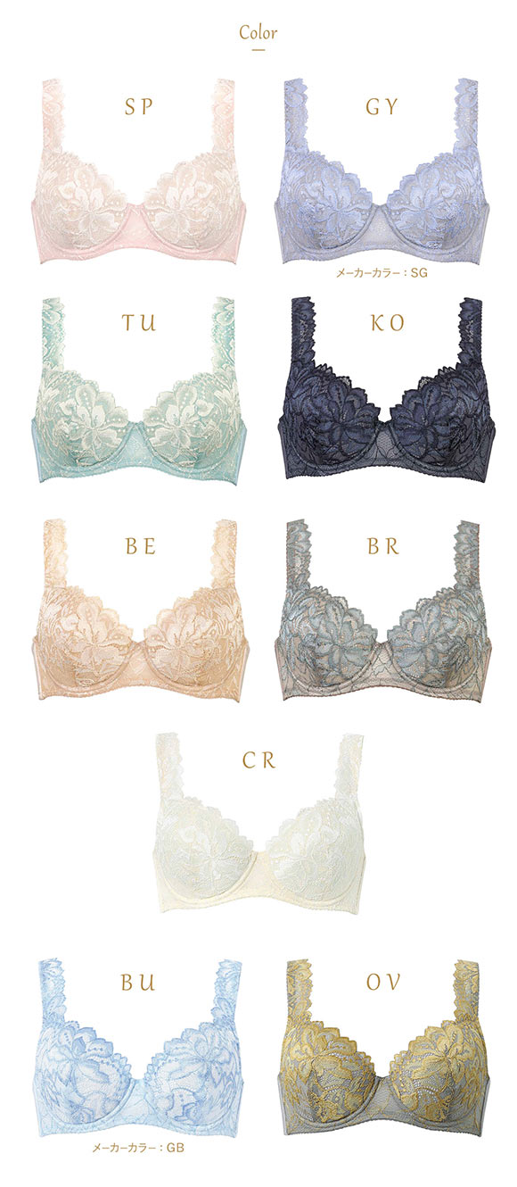 ウイング Wing レシアージュ Lesiage 3010シリーズ PB3010 4/5カップブラジャー DEF 自然なまるみ 定番 ChouChou de Lesi 単品