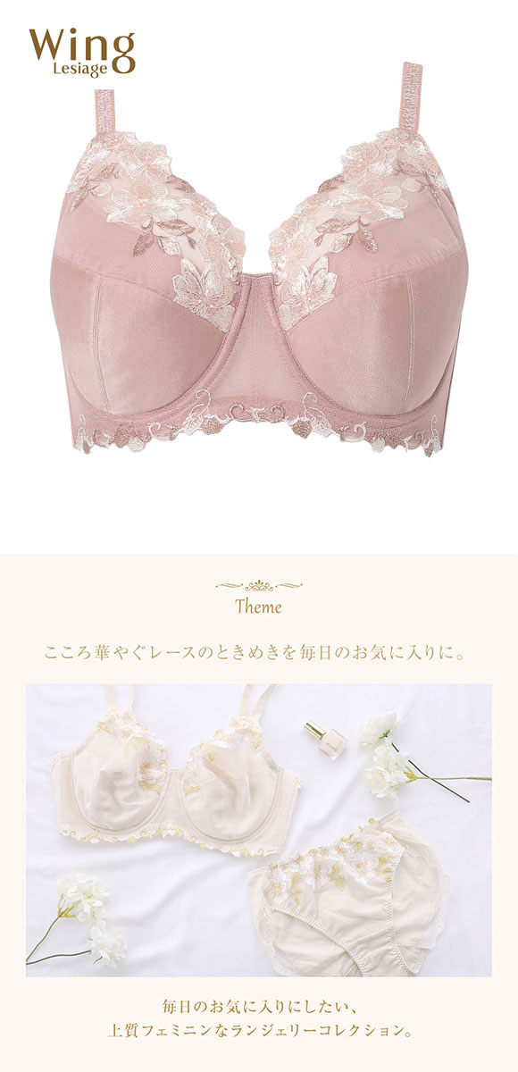 ウイング Wing レシアージュ Lesiage PB5010シリーズ フルカップ ブラジャー DEF PB5010 大きいサイズ 単品