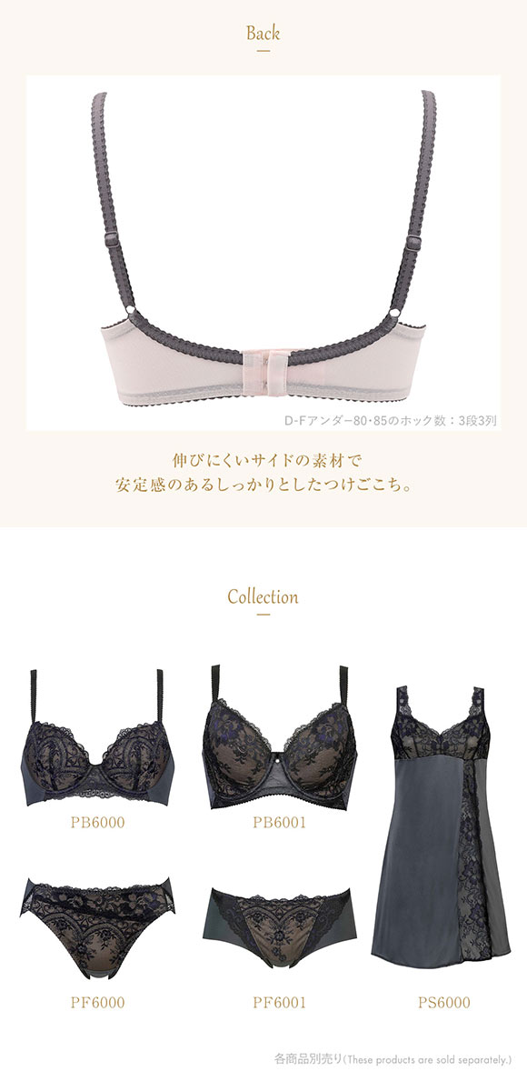ウイング レシアージュ ブラジャー 3/4カップ DEF サイドすっきり Wing Lesiage 6000G