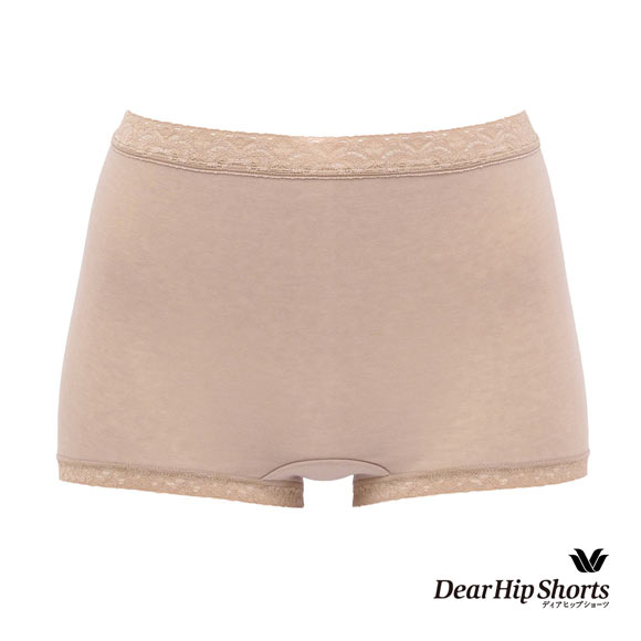 ワコール Wacoal ディアヒップショーツ DearHip Shorts 綿混 スタンダード ボーイレングスショーツ ML