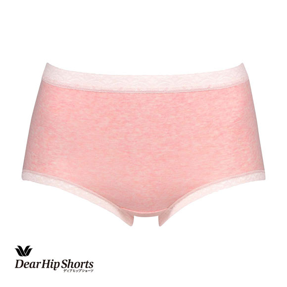 ワコール Wacoal ディアヒップショーツ DearHip Shorts スタンダード ノーマル ショーツ 綿混 深め ML 単品