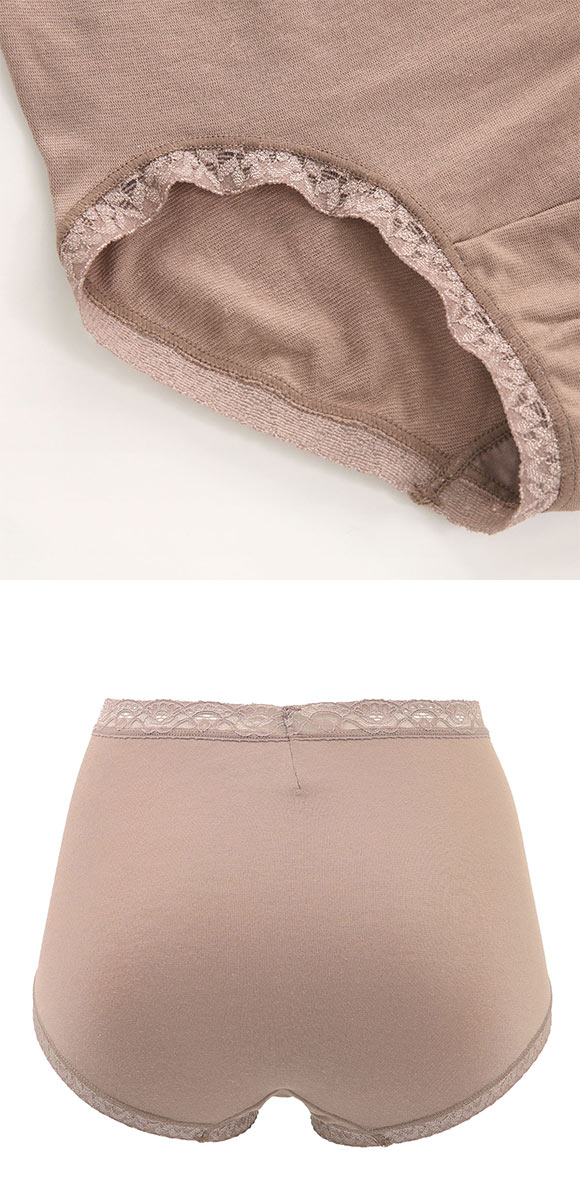 ワコール ディアヒップショーツ 綿混 ふかめ スタンダード ショーツ ML Wacoal DearHip Shorts あったか