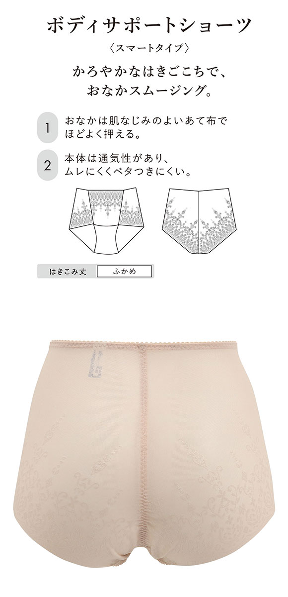 ワコール ボディサポートショーツ スマートタイプ お腹まわりすっきり 補整 快適 ショーツ LL Wacoal