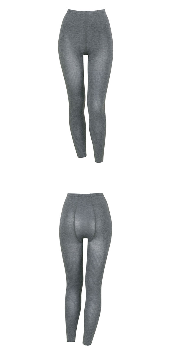 ワコール Wacoal ぬくコレ リブ柄 レギンス スパッツ ボトムス ロング アンクル丈 あったか 保温