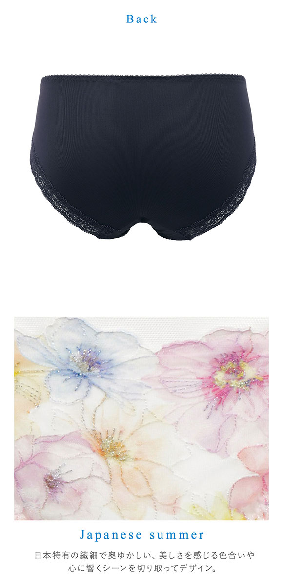 ワコール Wacoal BRB465 夏めくブラ ノーマルショーツ ML ハイレッグ ビキニタイプ