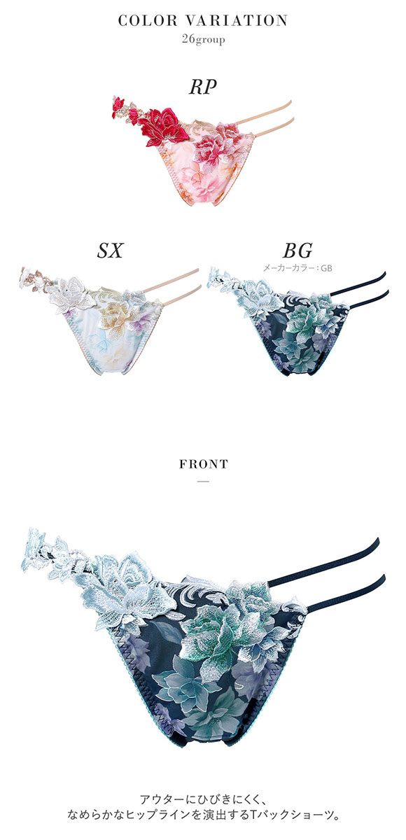 ワコール サルート 26グループ 26G Tバックショーツ ML タンガ ソング