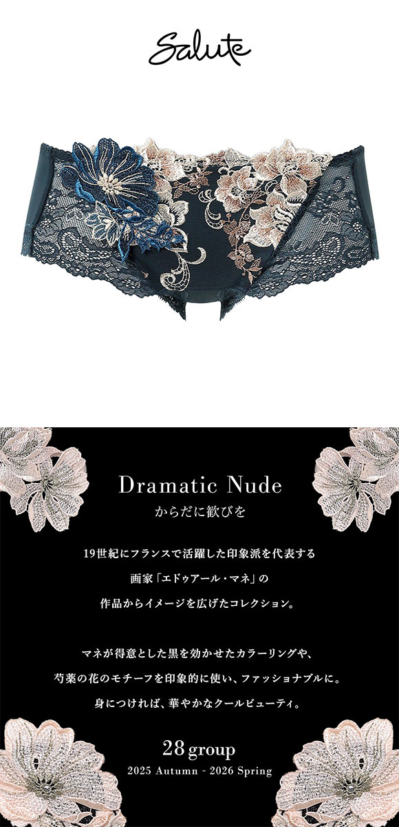 ワコール サルート 28グループ 28G ボーイレングスショーツ ML