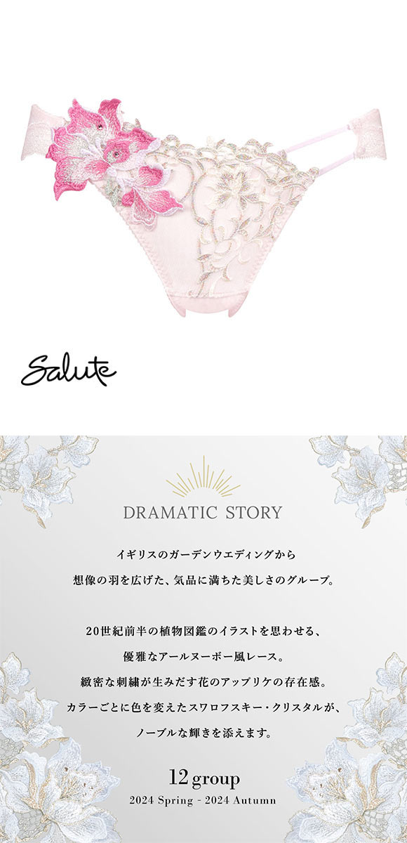 専用お取り置き】サルート12groupブラジャーと2種ショーツセット 専用