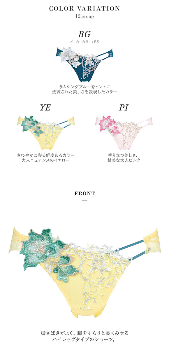 ワコール Wacoal サルート Salute 12G PTJ712 ショーツ ML ハイレッグ 単品 24AW先行 プレステージ