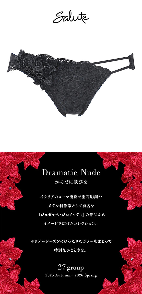 ワコール サルート 27グループ 27G ショーツ ML ハイレッグ サイド