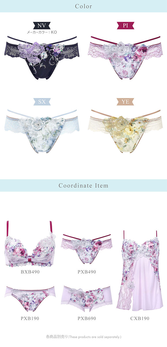 ワコール BXB490 PXB490 リボンブラ 胸もとフィットながもち プレシャス ショーツ ソング Tバック ビキニ M バックレース Wacoal