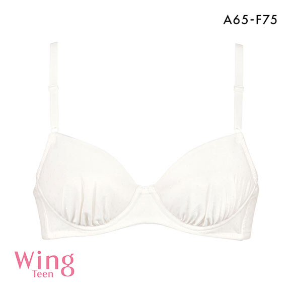 ワコール Wacoal ウイング Wing teen ジュニア STEP3 ジュニアブラジャー 3/4カップ 綿混 ABCDEF 女の子 中高生におすすめ 単品