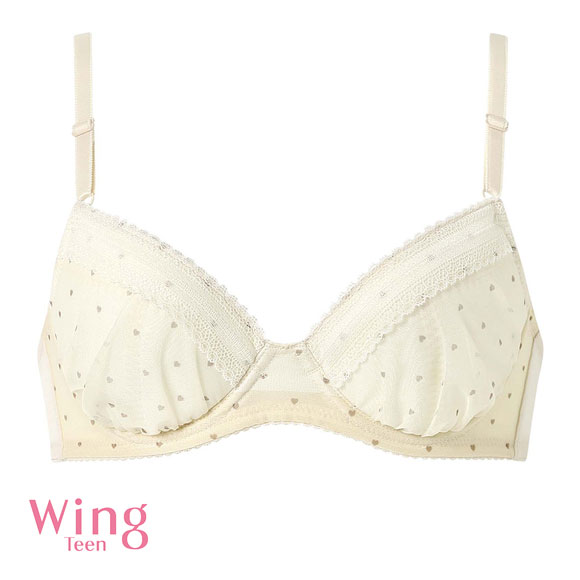 ワコール Wacoal ウイング Wing teen AFTER STEP 3/4カップブラジャー ABCDEF ワイヤー入り ジュニア 女の子 単品