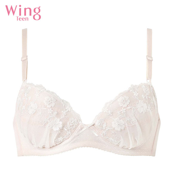ワコール ウイング ティーン 3/4カップブラジャー ABCDEF ワイヤー入り 高校生におすすめ 女の子 Wacoal Wing teen AFTER STEP 大きいサイズ