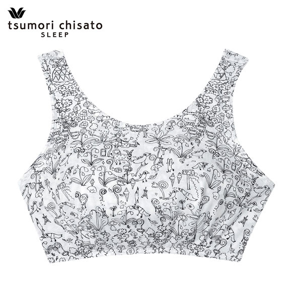 ワコール ツモリチサト 森の中でグランピング ナイトアップブラ ナイトブラ ブラジャー ノンワイヤー ML Wacoal tsumori chisato SLEEP